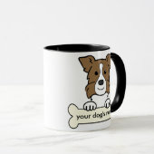 Mug Border collie personnalisé (Devant droit)