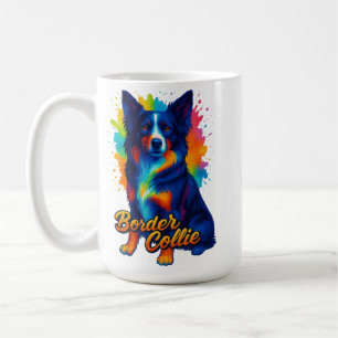 Mug Border Collie Pop Art Vibrant