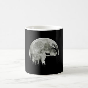 Mug Border Collie silhouette On Mountain Halloween Dog