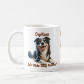 Mug Bordure Collie - Ajouter le nom du chien, modifier (Gauche)