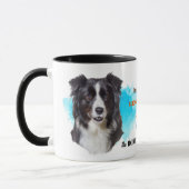 Mug Bordure Collie Chien Loyal Ami (Gauche)