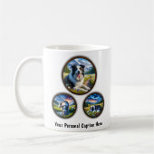 Mug Bordure Collie Conception de pâte à café à 6 image (Gauche)