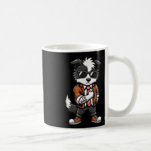 Mug Bordure Collie I Love Papa Funny Chien Tattoo