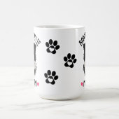 Mug Bordure Collie Maman Cadeau Noir Blanc Chien Chien (Centre)