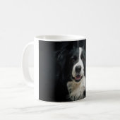 Mug Bordure Collie ou votre propre photo (Devant gauche)