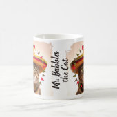 Mug Bordure de Fiesta autour de votre Funny Cat photo  (Centre)