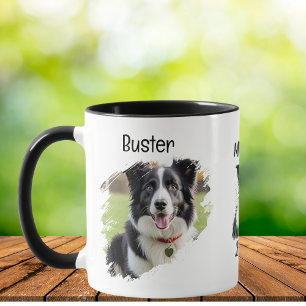 Mug Bordure de photo de chien Border Collie Personnali