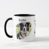 Mug Bordure de photo pour animaux de compagnie Collie  (Gauche)