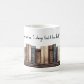 Mug Bordure du livre avec Jane Austen Citation (Centre)