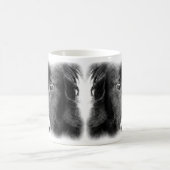 Mug Bordure noire Collie Art animal (Centre)