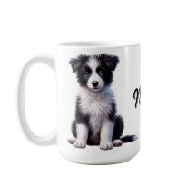 Bordure personnalisée Collie Puppy