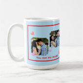 Mug Bordure rouge PHOTO Saint-Valentin NOM (Gauche)