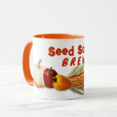 Mug Bordure végétale de l'économiseur de semences pers (Devant gauche)