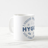 Mug Bordure vous-même W. Hygge (texte bleu-foncé) (Devant gauche)