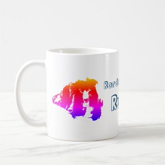 Mug Bordures Collies Règle Cute (Gauche)