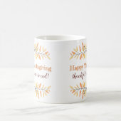 Mug Bordures feuille automne bon thanksgiving (Centre)