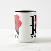 Mug BORN Boca Raton Red Hibiscus 15oz (Centre)