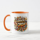 Mug Born In The 70's (Gauche)