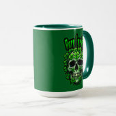 Mug Born Lucky Skull St Patrick’s Day - caneca (Devant droit)