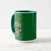Mug Born Lucky Skull St Patrick’s Day - caneca (Devant gauche)
