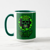 Mug Born Lucky Skull St Patrick’s Day Shirt – caneca (Gauche)