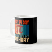 Mug Born on Pi Day Math Science Happy 14th March Birth (Devant gauche)