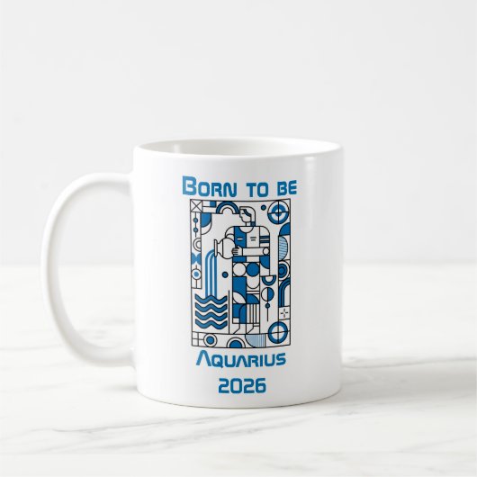 Mug Born to be Aquarius (Gauche)