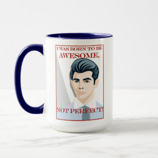 Mug Born To Be Awesome Retro Vintage Young Man Male 