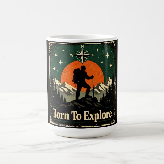 Mug Born To Explore – Natural Explorer Wilderness (Centre)