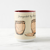 Mug Born to Garden Botanical Illustration Gift (Centre)