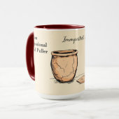 Mug Born to Garden Botanical Illustration Gift (Devant gauche)