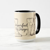 Mug Born to Garden Forced to Work Funny Gift (Devant droit)