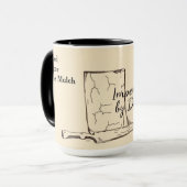 Mug Born to Garden Forced to Work Funny Gift (Devant gauche)