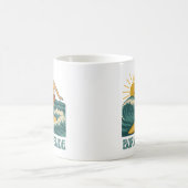 Mug Born To Glide Cali Surfer -Retro Surf Art- Surfing (Centre)