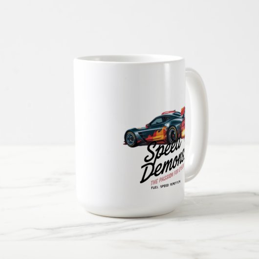 Mug Born to Race, Forced to Work (Devant droit)