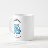 Mug Born to ski forced to work (Devant gauche)