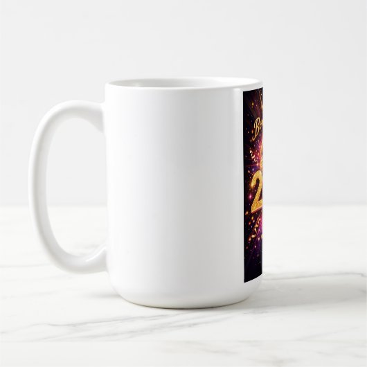 Mug Born to Sparkle 2026 Disco Ball Happy New Year (Gauche)