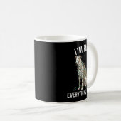 Mug Borzoi Christmas I'm Fine Everything Is Fine  (Devant droit)