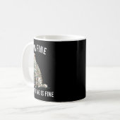 Mug Borzoi Christmas I'm Fine Everything Is Fine (Devant gauche)