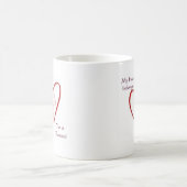 Mug Borzoi Coeur Appartient (Centre)
