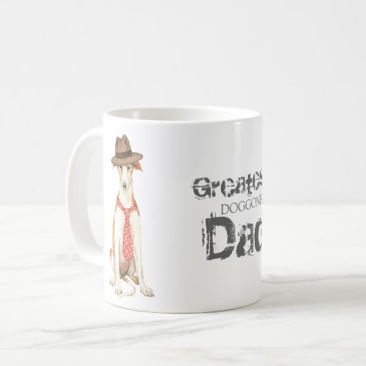 Mug Borzoi Papa (Devant gauche)
