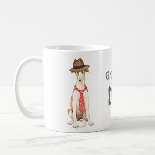 Mug Borzoi Papa (Gauche)