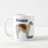 Mug Borzoi Papa 4 (Gauche)