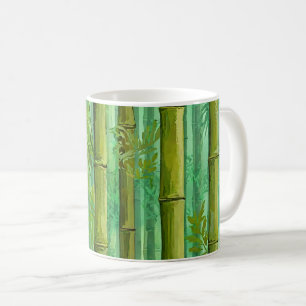 Mug Bosquet de bambou jungle Verts chauds et frais