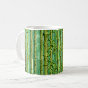Mug Bosquet de bambou jungle Verts chauds et frais