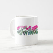 Mug Bosquet de tulipes roses (Devant gauche)