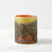 Mug Bosquet d'oliviers, ciel orange de Vincent van Gog (Centre)