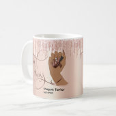 Mug Boss à ongles, cadeau pour manucure de technicien  (Devant gauche)