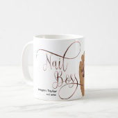 Mug Boss à ongles, Technicien à ongles, ongles longs, (Devant gauche)