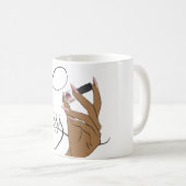Mug Boss à ongles, Technicien à ongles, ongles longs,  (Devant droit)